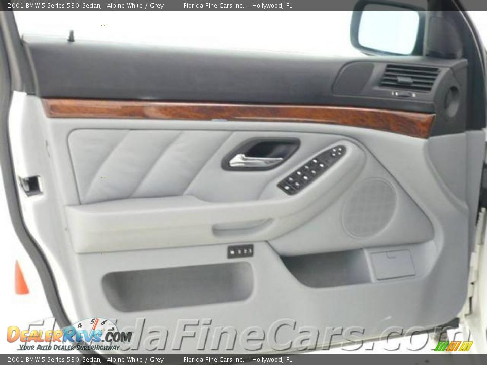 2001 BMW 5 Series 530i Sedan Alpine White / Grey Photo #11