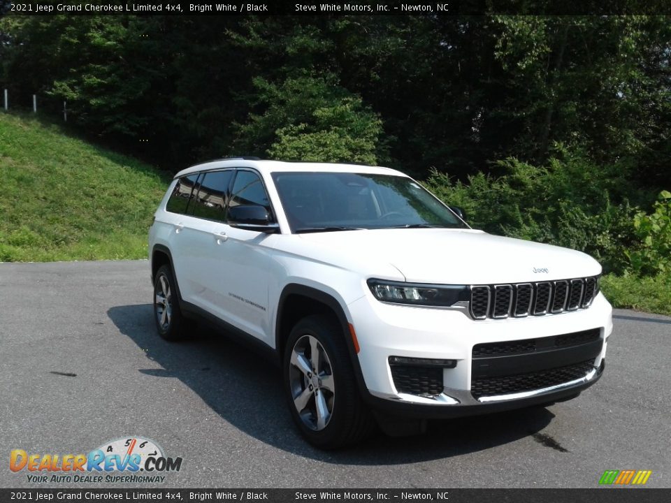 2021 Jeep Grand Cherokee L Limited 4x4 Bright White / Black Photo #4