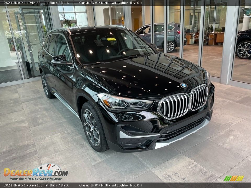 2021 BMW X1 xDrive28i Jet Black / Black Photo #1