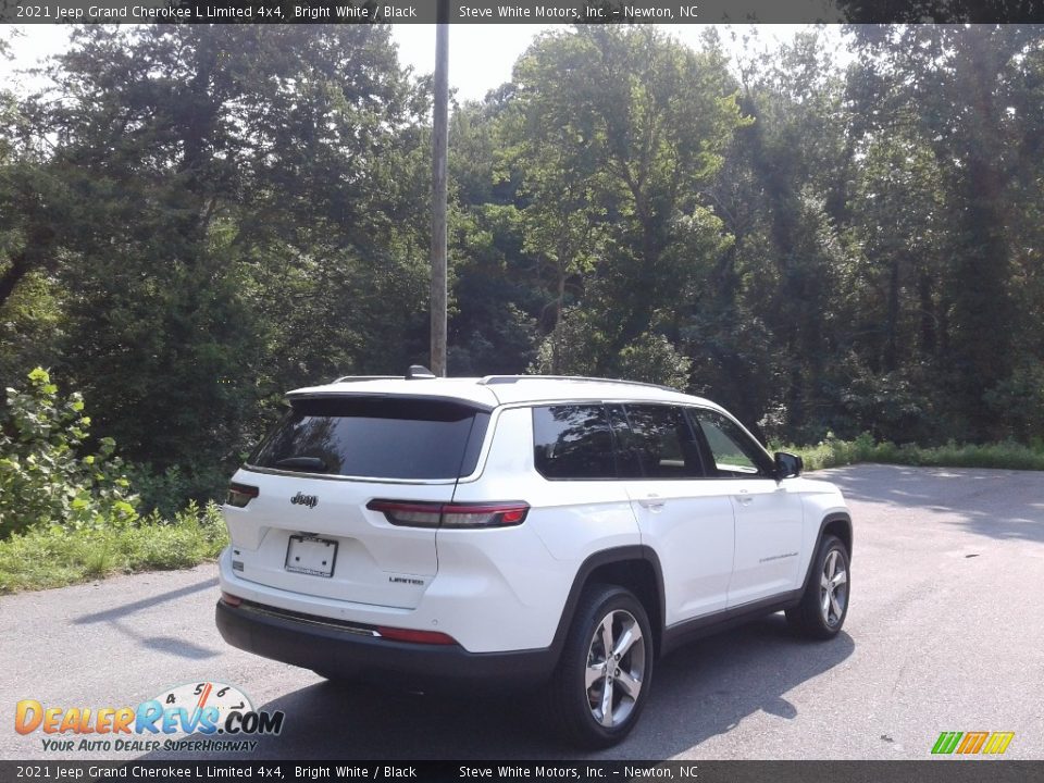 2021 Jeep Grand Cherokee L Limited 4x4 Bright White / Black Photo #6