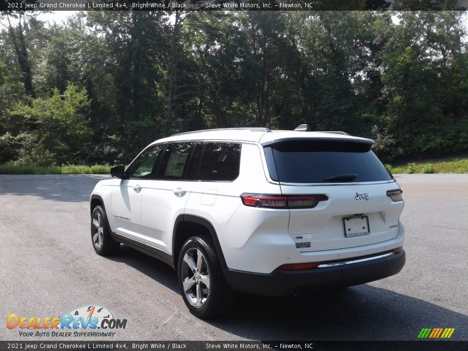 2021 Jeep Grand Cherokee L Limited 4x4 Bright White / Black Photo #8