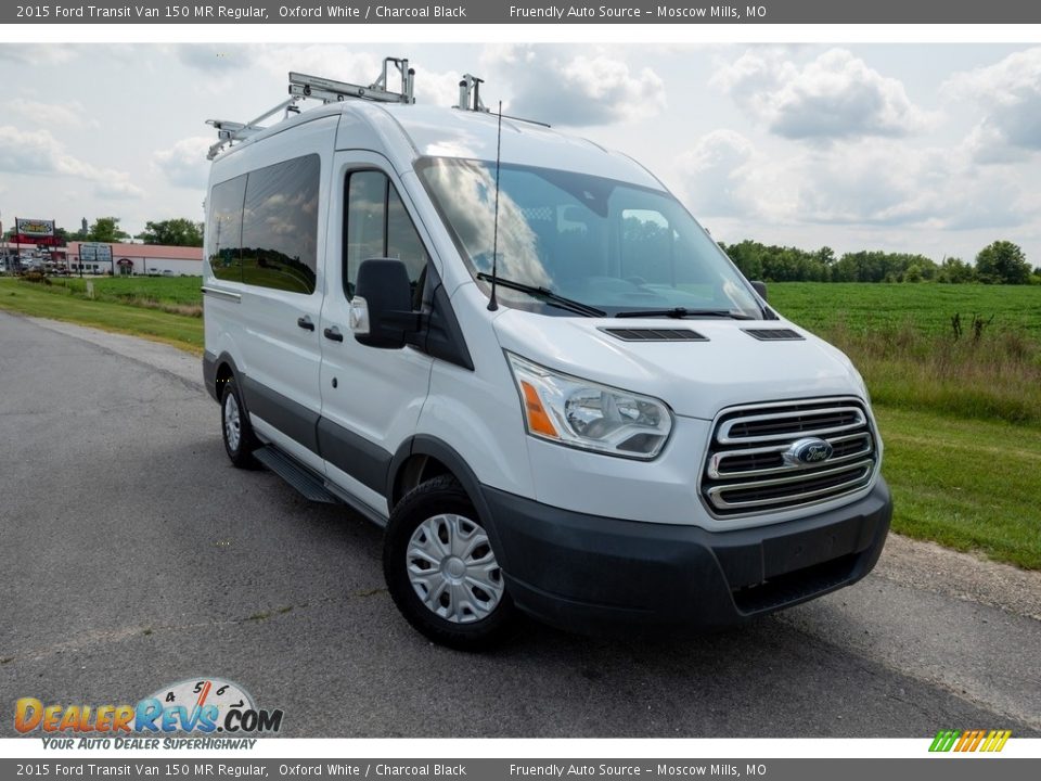 2015 Ford Transit Van 150 MR Regular Oxford White / Charcoal Black Photo #1