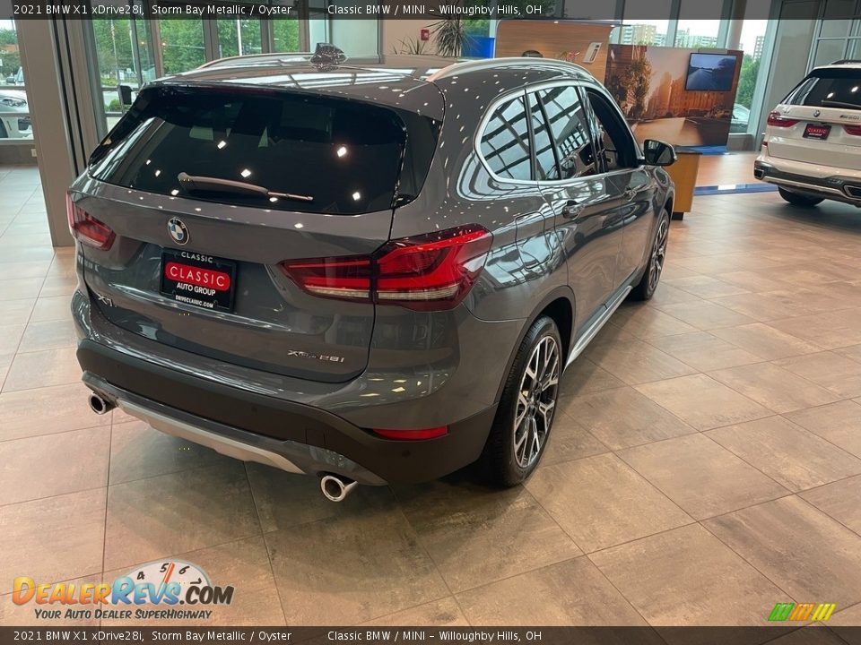 2021 BMW X1 xDrive28i Storm Bay Metallic / Oyster Photo #2