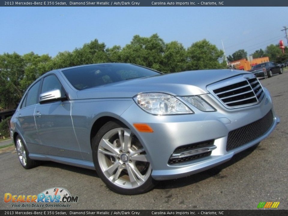 2013 Mercedes-Benz E 350 Sedan Diamond Silver Metallic / Ash/Dark Grey Photo #1