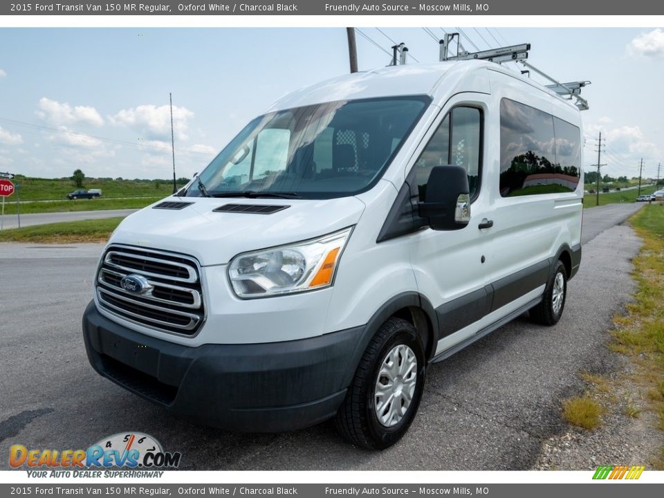 2015 Ford Transit Van 150 MR Regular Oxford White / Charcoal Black Photo #8