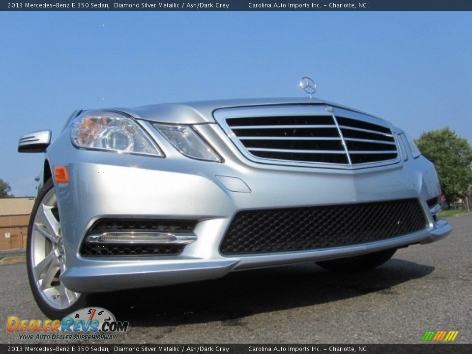 2013 Mercedes-Benz E 350 Sedan Diamond Silver Metallic / Ash/Dark Grey Photo #2