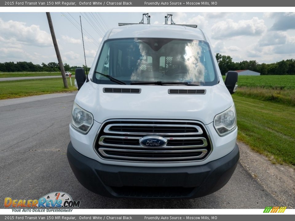 2015 Ford Transit Van 150 MR Regular Oxford White / Charcoal Black Photo #9