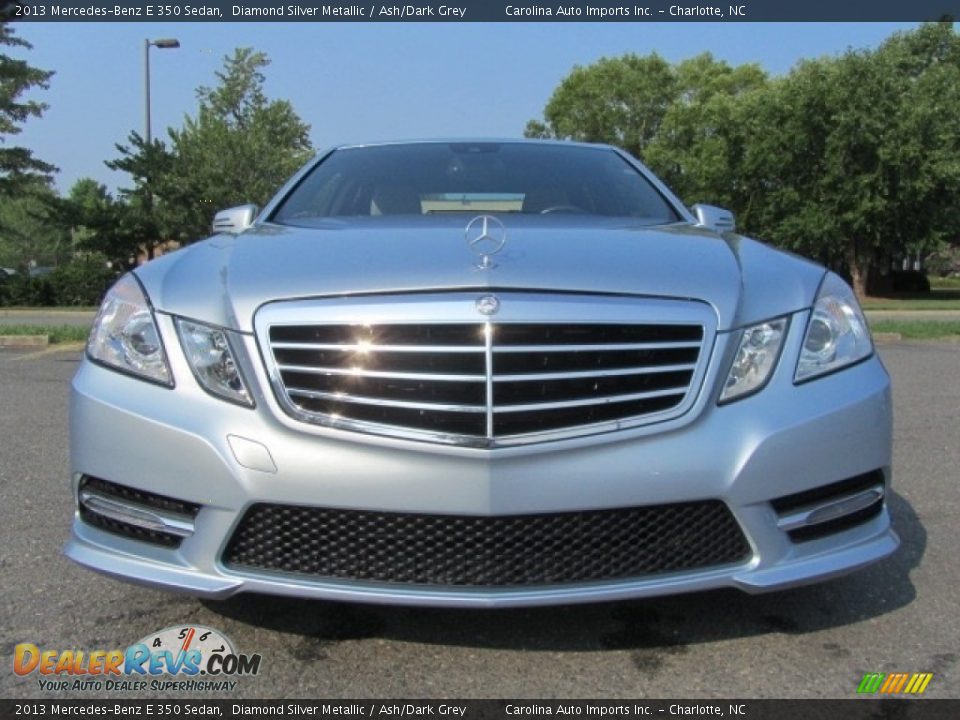 2013 Mercedes-Benz E 350 Sedan Diamond Silver Metallic / Ash/Dark Grey Photo #4