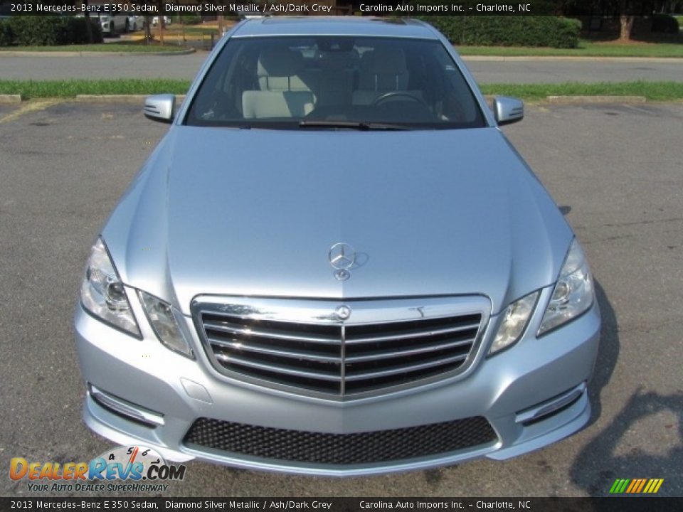 2013 Mercedes-Benz E 350 Sedan Diamond Silver Metallic / Ash/Dark Grey Photo #5