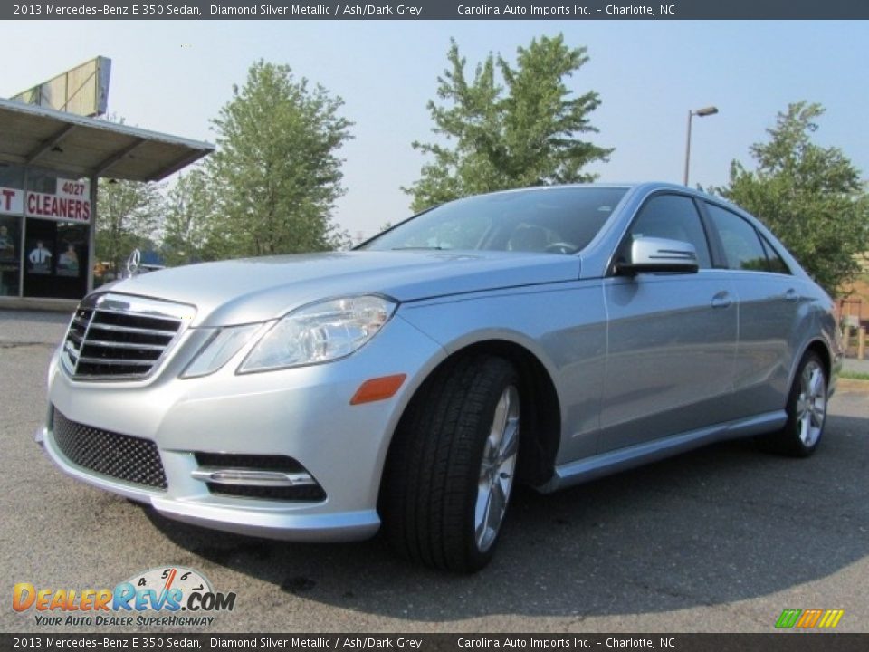 2013 Mercedes-Benz E 350 Sedan Diamond Silver Metallic / Ash/Dark Grey Photo #6