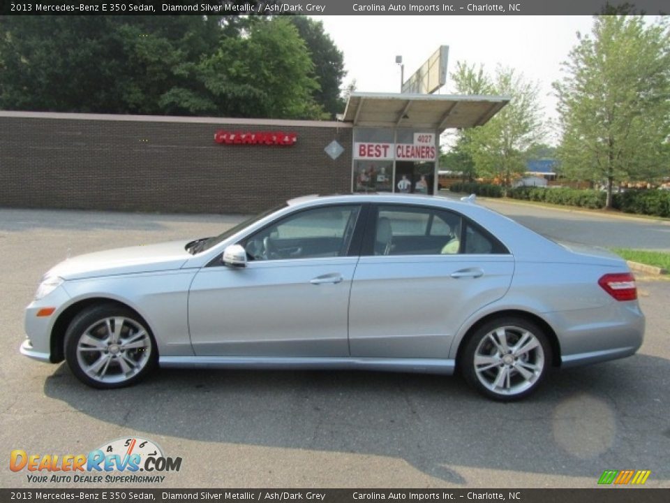 2013 Mercedes-Benz E 350 Sedan Diamond Silver Metallic / Ash/Dark Grey Photo #7