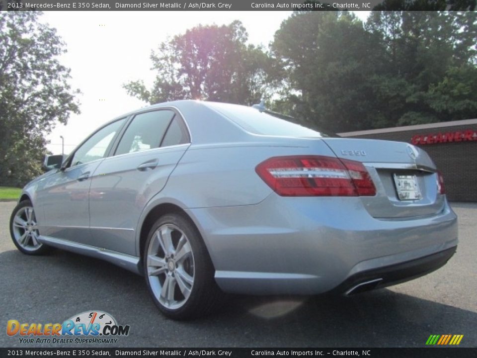 2013 Mercedes-Benz E 350 Sedan Diamond Silver Metallic / Ash/Dark Grey Photo #8