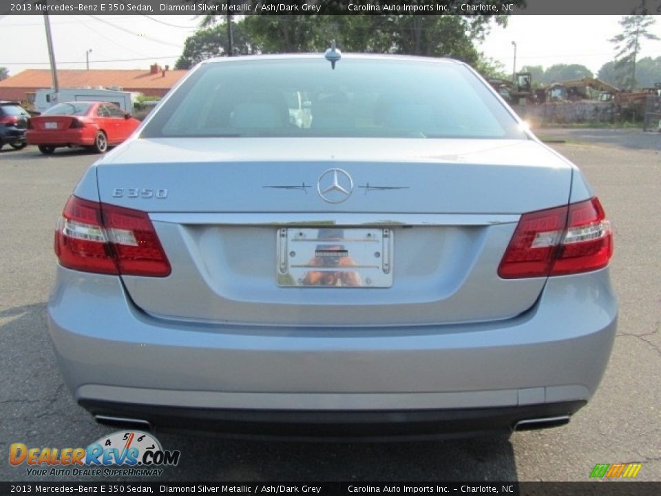 2013 Mercedes-Benz E 350 Sedan Diamond Silver Metallic / Ash/Dark Grey Photo #9