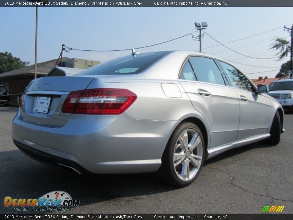 2013 Mercedes-Benz E 350 Sedan Diamond Silver Metallic / Ash/Dark Grey Photo #10