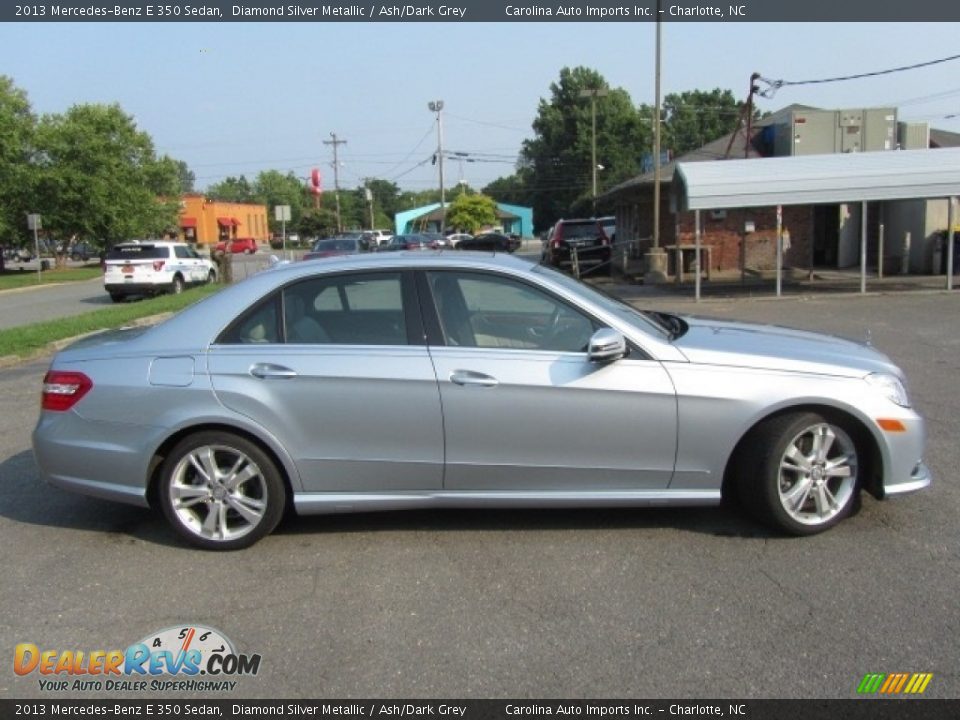 2013 Mercedes-Benz E 350 Sedan Diamond Silver Metallic / Ash/Dark Grey Photo #11