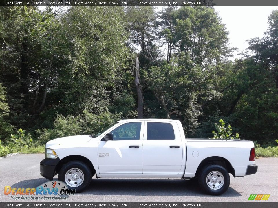 2021 Ram 1500 Classic Crew Cab 4x4 Bright White / Diesel Gray/Black Photo #1