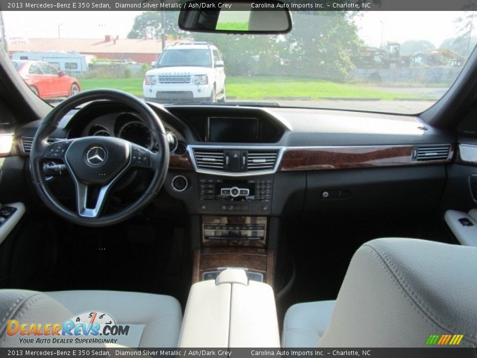 2013 Mercedes-Benz E 350 Sedan Diamond Silver Metallic / Ash/Dark Grey Photo #13
