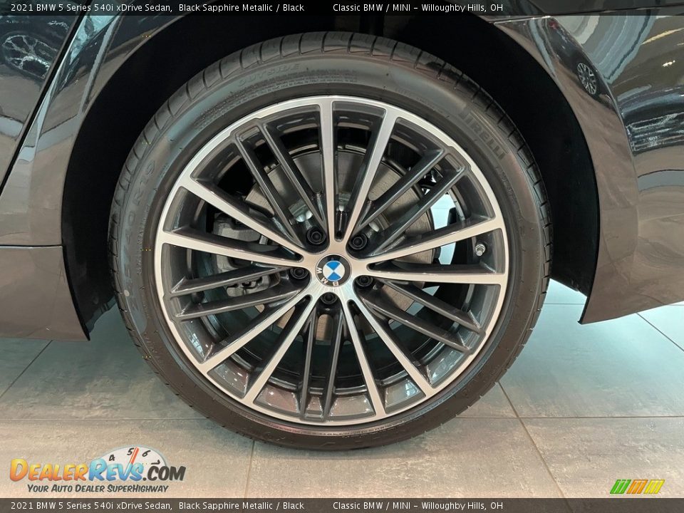 2021 BMW 5 Series 540i xDrive Sedan Black Sapphire Metallic / Black Photo #3