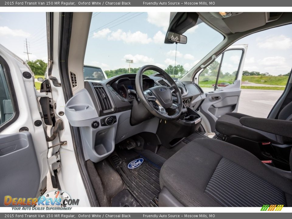 2015 Ford Transit Van 150 MR Regular Oxford White / Charcoal Black Photo #19