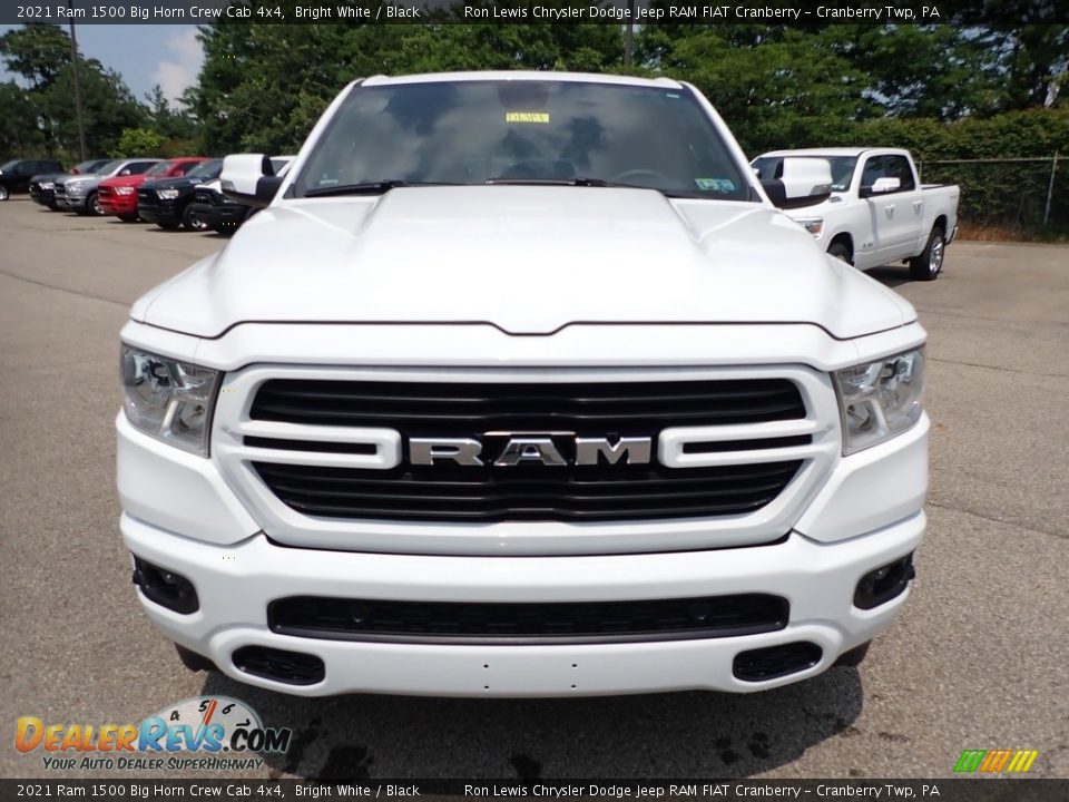 2021 Ram 1500 Big Horn Crew Cab 4x4 Bright White / Black Photo #2