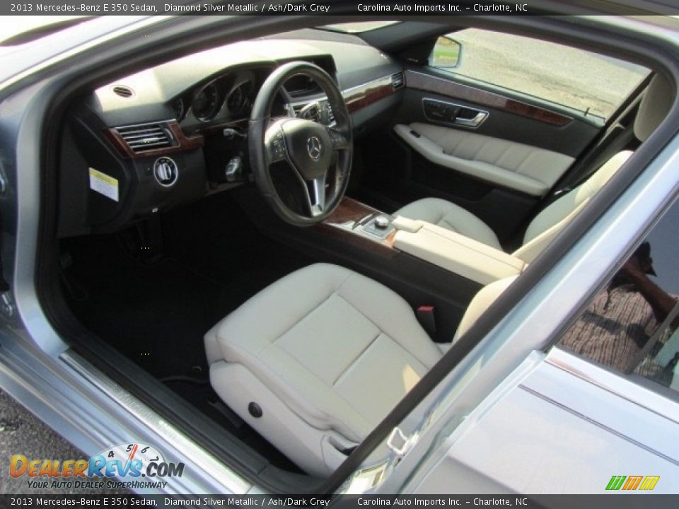 2013 Mercedes-Benz E 350 Sedan Diamond Silver Metallic / Ash/Dark Grey Photo #17