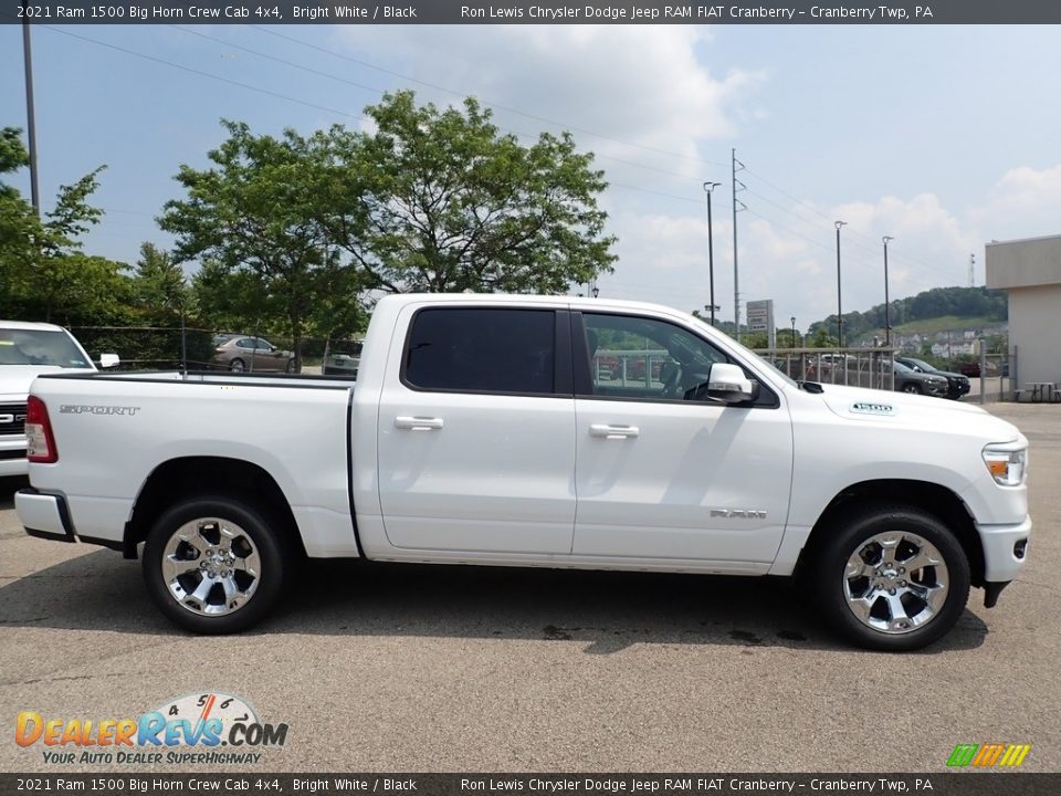 2021 Ram 1500 Big Horn Crew Cab 4x4 Bright White / Black Photo #4