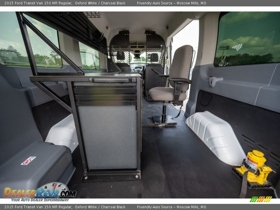 2015 Ford Transit Van 150 MR Regular Oxford White / Charcoal Black Photo #23
