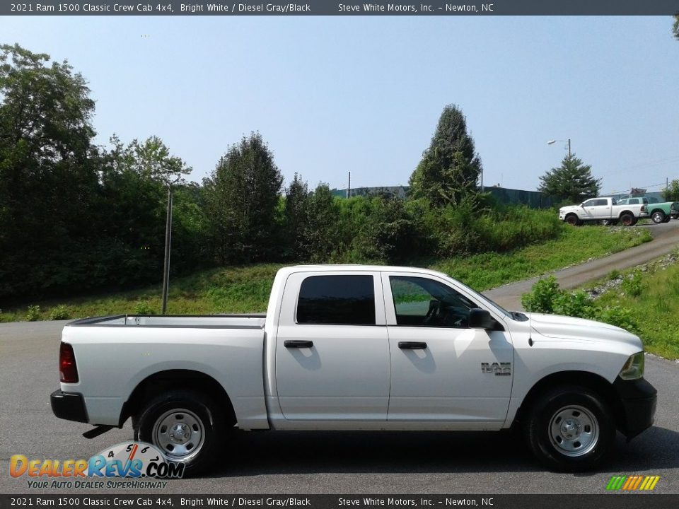 2021 Ram 1500 Classic Crew Cab 4x4 Bright White / Diesel Gray/Black Photo #5