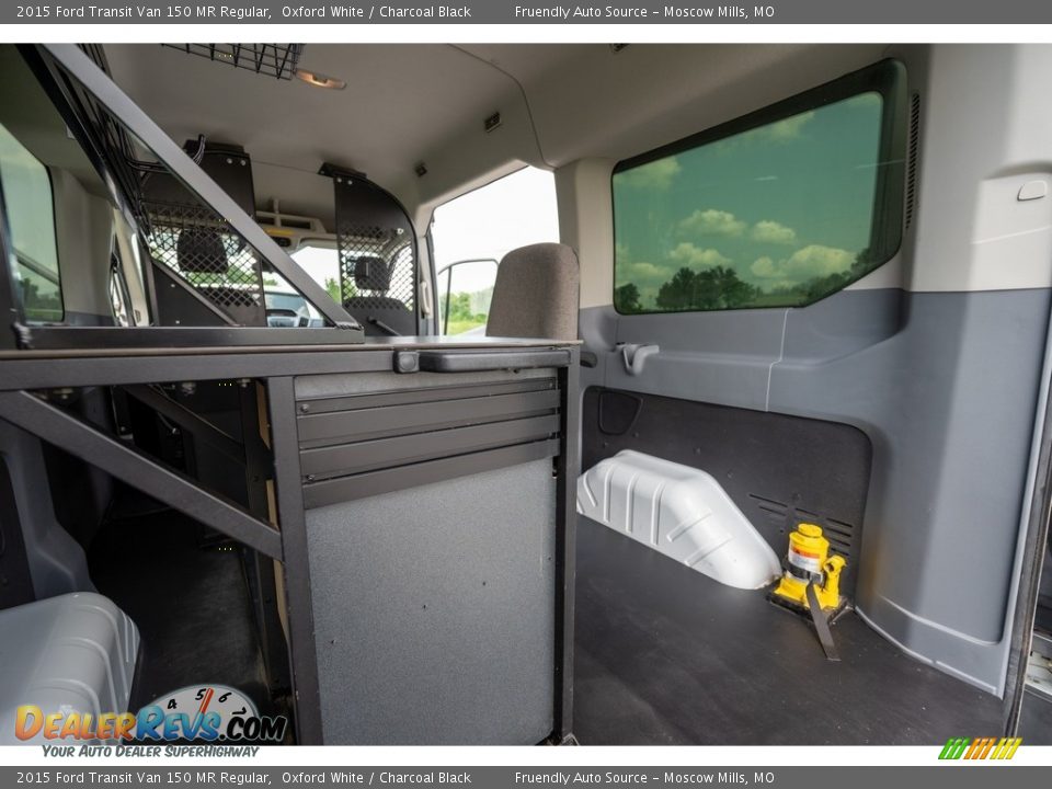 2015 Ford Transit Van 150 MR Regular Oxford White / Charcoal Black Photo #24