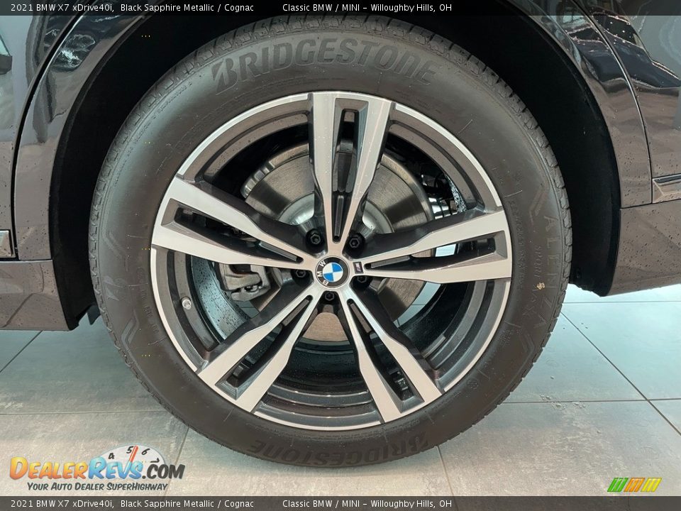 2021 BMW X7 xDrive40i Black Sapphire Metallic / Cognac Photo #3