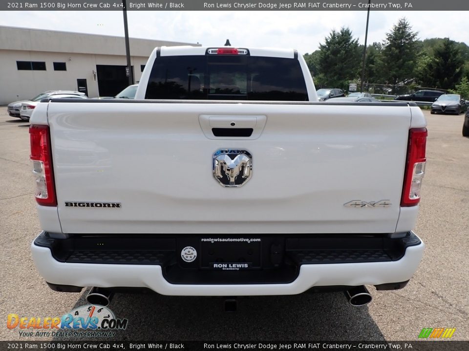 2021 Ram 1500 Big Horn Crew Cab 4x4 Bright White / Black Photo #6