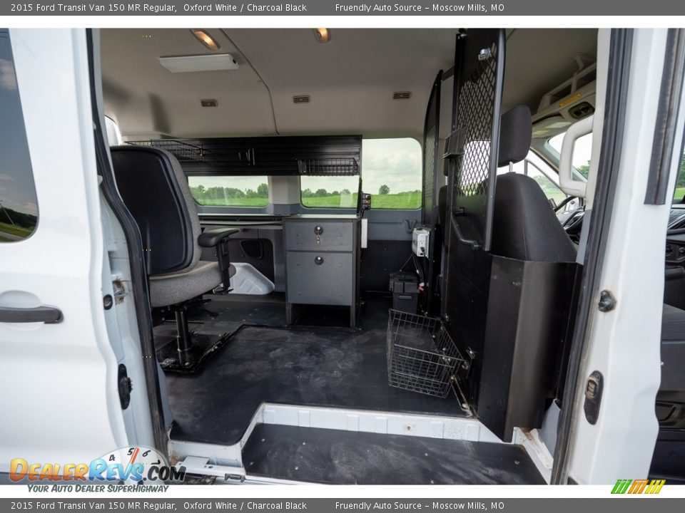 2015 Ford Transit Van 150 MR Regular Oxford White / Charcoal Black Photo #25