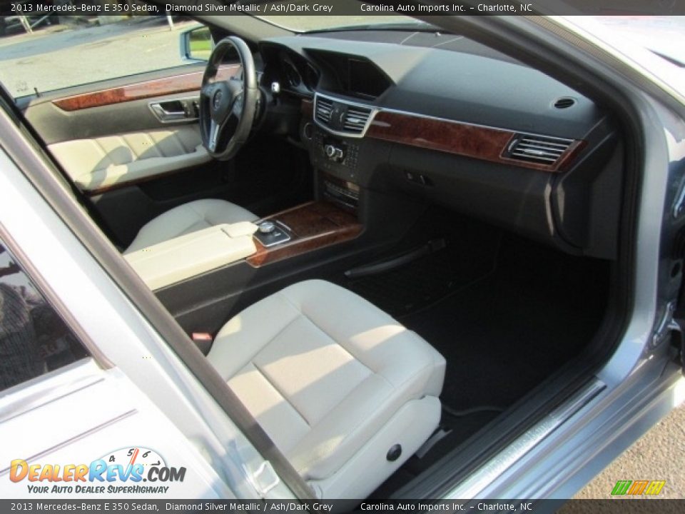2013 Mercedes-Benz E 350 Sedan Diamond Silver Metallic / Ash/Dark Grey Photo #21