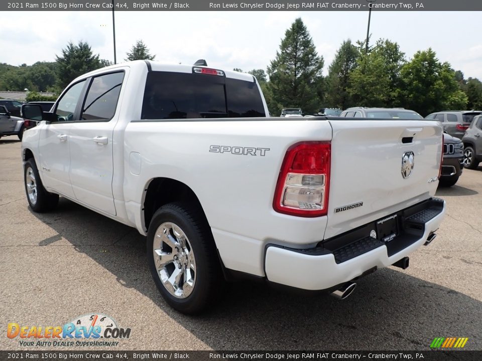 2021 Ram 1500 Big Horn Crew Cab 4x4 Bright White / Black Photo #7