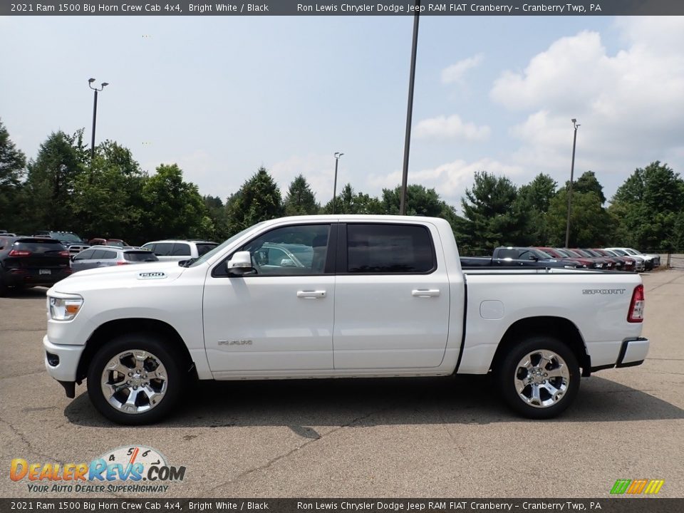 2021 Ram 1500 Big Horn Crew Cab 4x4 Bright White / Black Photo #8