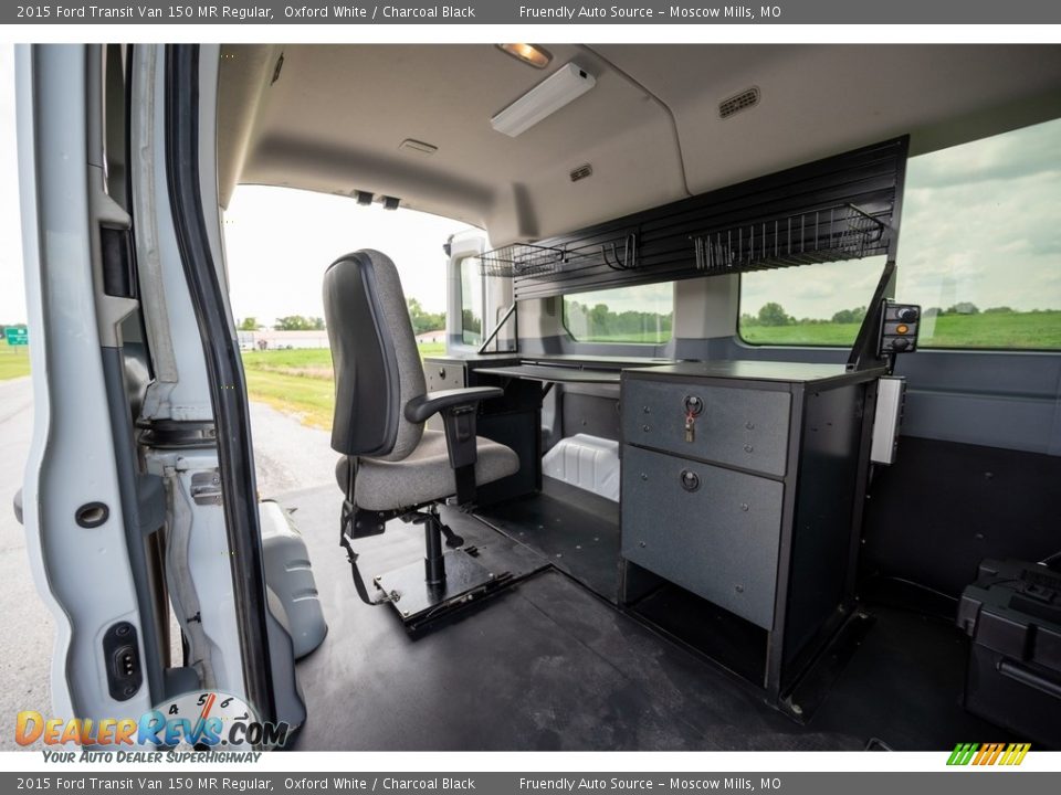 2015 Ford Transit Van 150 MR Regular Oxford White / Charcoal Black Photo #27