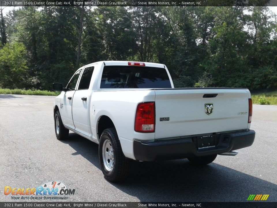 2021 Ram 1500 Classic Crew Cab 4x4 Bright White / Diesel Gray/Black Photo #9