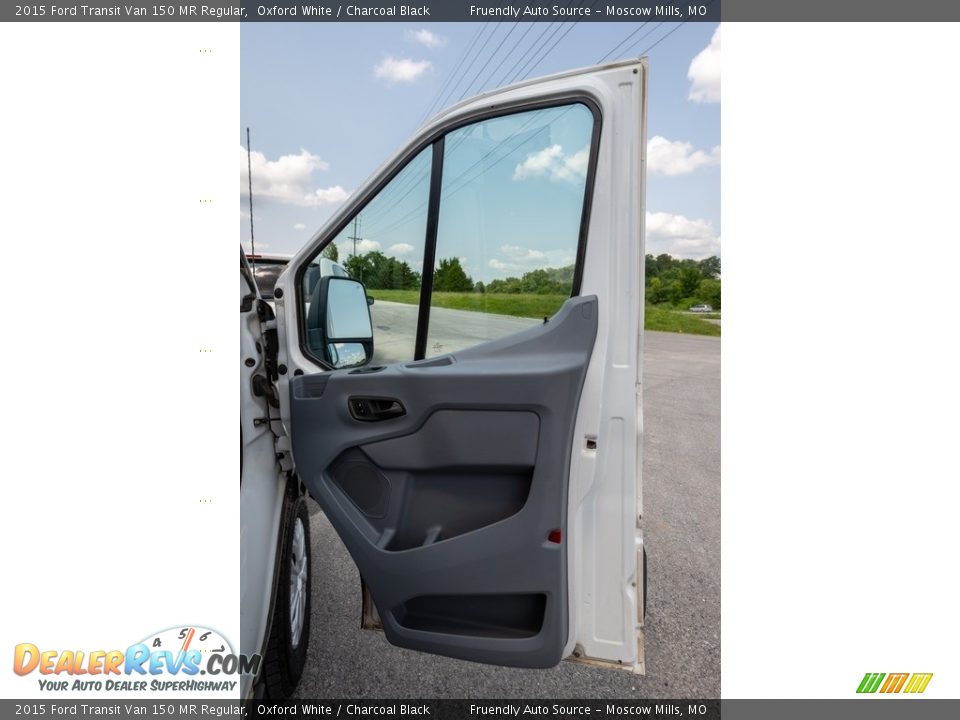 2015 Ford Transit Van 150 MR Regular Oxford White / Charcoal Black Photo #28