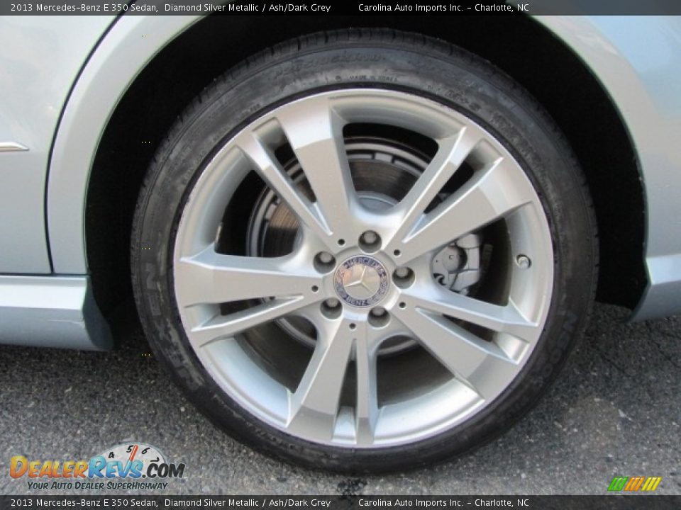 2013 Mercedes-Benz E 350 Sedan Diamond Silver Metallic / Ash/Dark Grey Photo #25