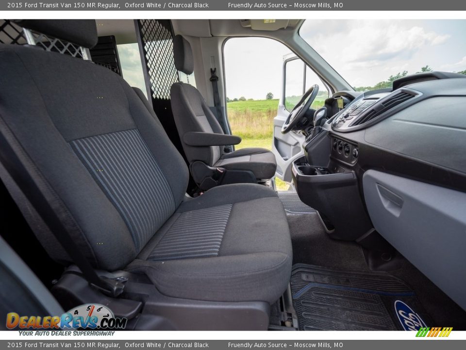 2015 Ford Transit Van 150 MR Regular Oxford White / Charcoal Black Photo #30