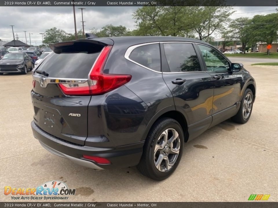 2019 Honda CR-V EX AWD Gunmetal Metallic / Gray Photo #2