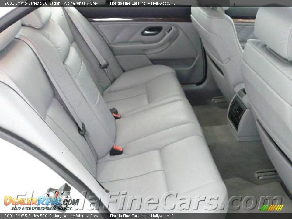 2001 BMW 5 Series 530i Sedan Alpine White / Grey Photo #14