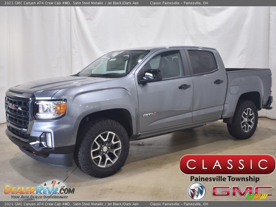 2021 GMC Canyon AT4 Crew Cab 4WD Satin Steel Metallic / Jet Black/Dark Ash Photo #1