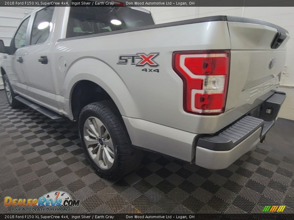2018 Ford F150 XL SuperCrew 4x4 Ingot Silver / Earth Gray Photo #5