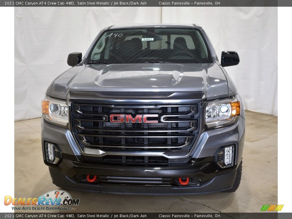 2021 GMC Canyon AT4 Crew Cab 4WD Satin Steel Metallic / Jet Black/Dark Ash Photo #4