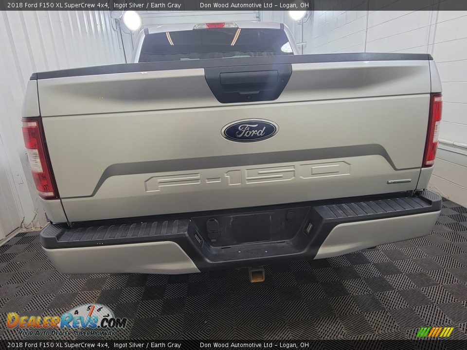 2018 Ford F150 XL SuperCrew 4x4 Ingot Silver / Earth Gray Photo #6