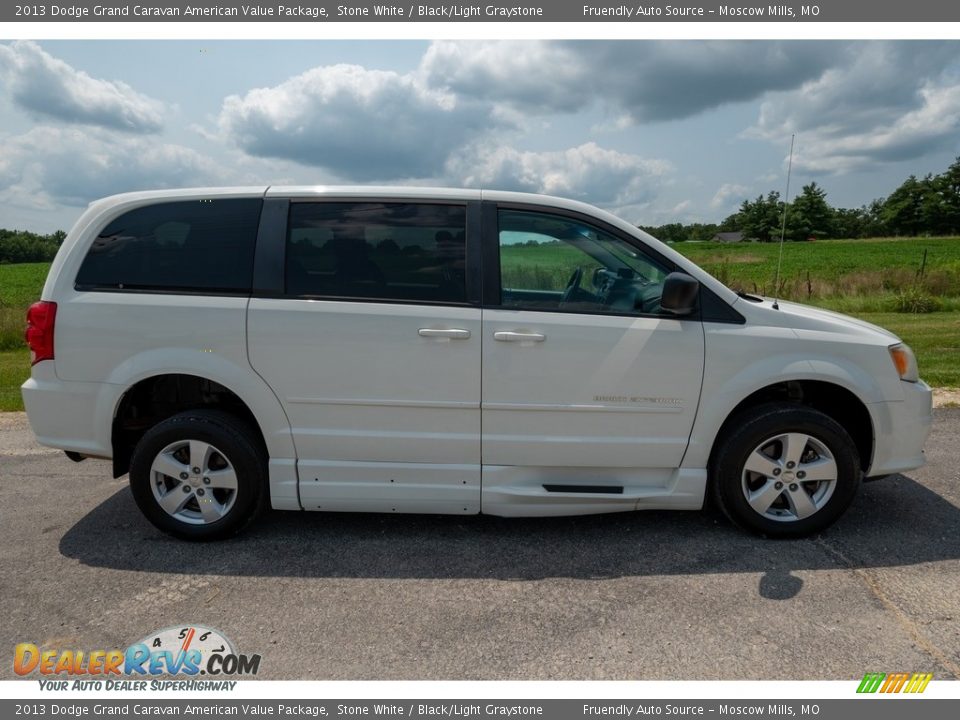 2013 Dodge Grand Caravan American Value Package Stone White / Black/Light Graystone Photo #3