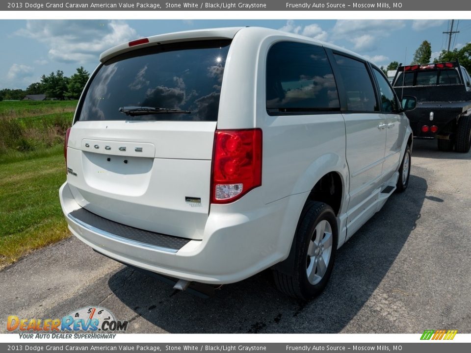 2013 Dodge Grand Caravan American Value Package Stone White / Black/Light Graystone Photo #4