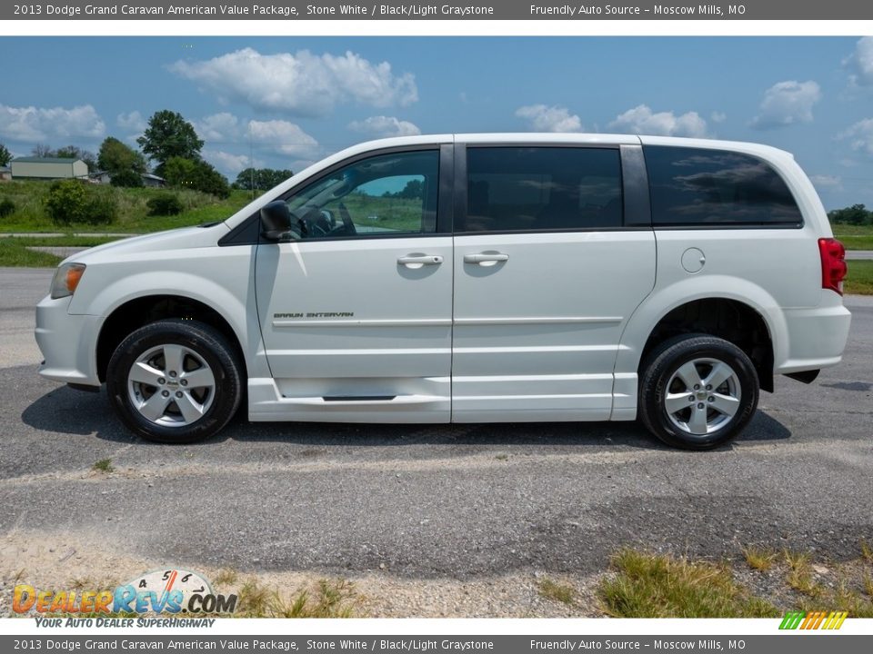 2013 Dodge Grand Caravan American Value Package Stone White / Black/Light Graystone Photo #7