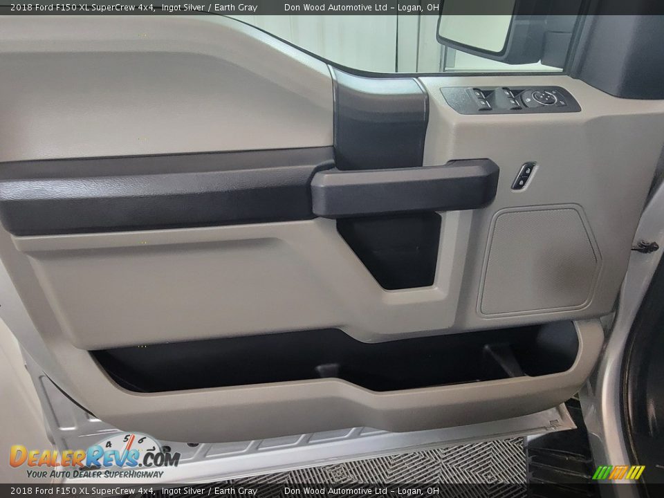 2018 Ford F150 XL SuperCrew 4x4 Ingot Silver / Earth Gray Photo #11